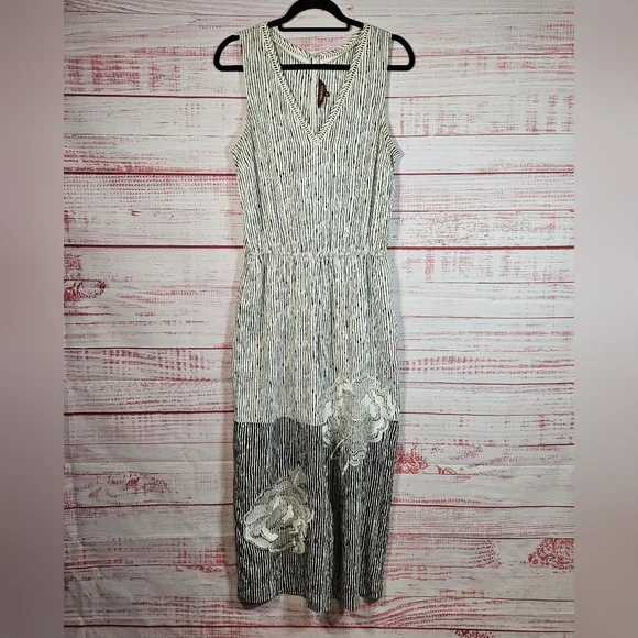 Anthro Ranna Gil Embroidered Lotus Jumpsuit - Picture 2 of 15